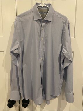 Twillory Light Blue Patterned Men's Dress Shirt